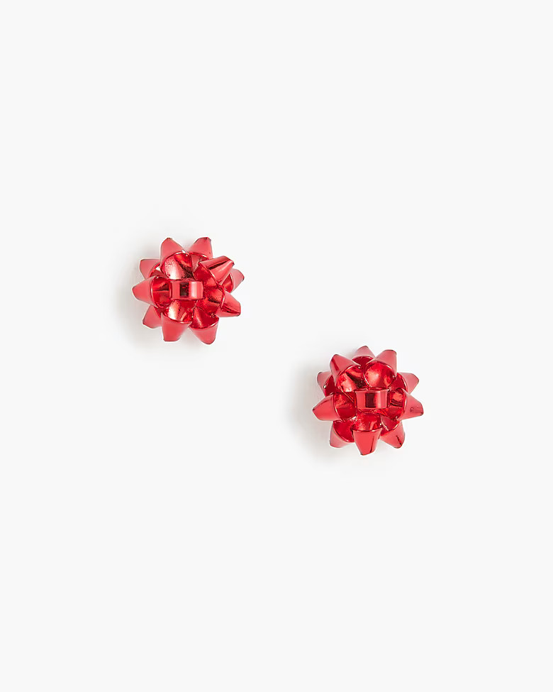 Gift bow stud earrings | J.Crew Factory