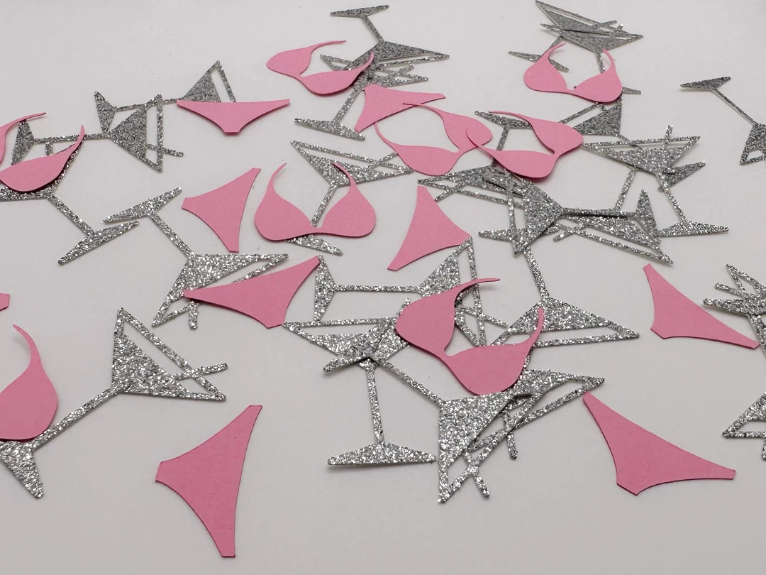 MARTINIS & BIKINIS - Bachelorette Confetti - Girl's Trip - Girl's Night - Bikini Confetti - Marti... | Etsy (US)