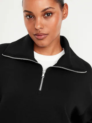 Bounce Fleece Half-Zip Pullover Sweatshirt | Old Navy (US)