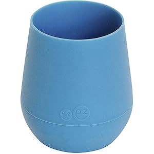 ezpz Tiny Cup (Blue) - 100% Silicone Training Cup for Infants - Designed by a Pediatric Feeding Spec | Amazon (US)