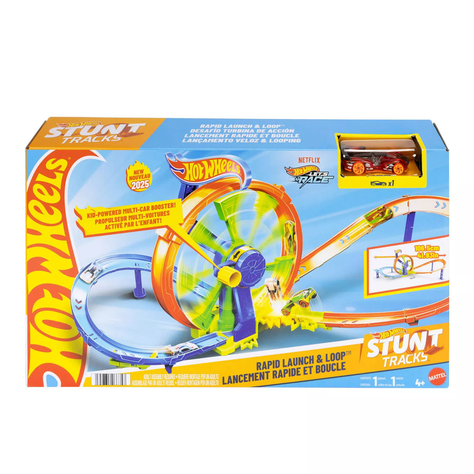 Mattel Hot Wheels Rapid Launch & Loop Playset with Toy Car, Crash & Track Set, Na | Kohl's