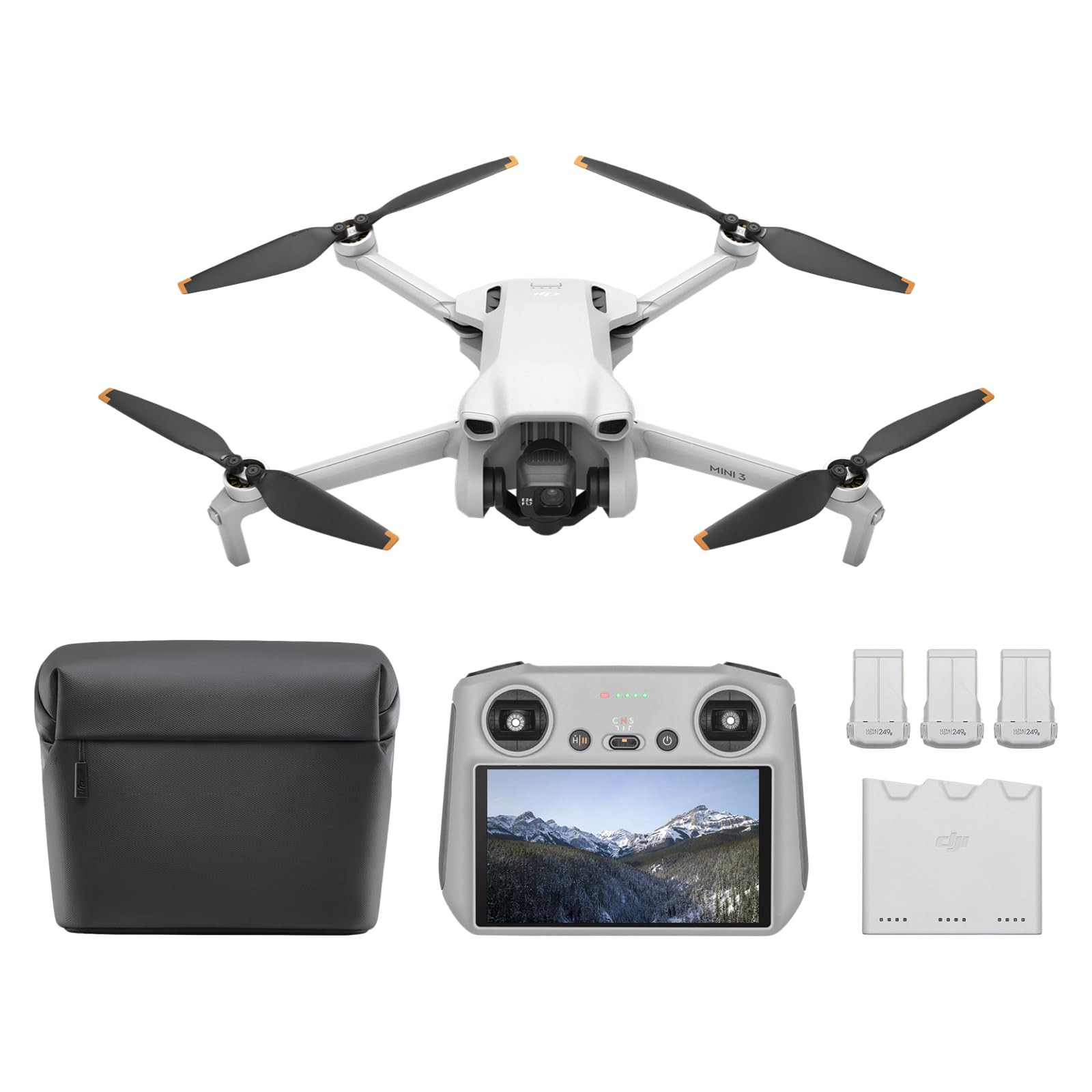 DJI Mini 3 Fly More Combo (DJI RC), Drones with Camera for Adults 4K, 3 Batteries for 114-min Fli... | Amazon (US)