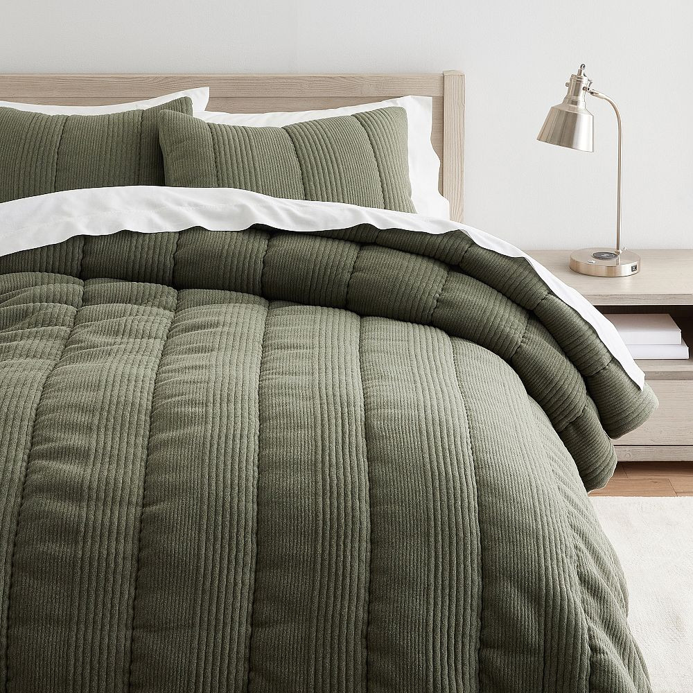 West Elm Cloud Jersey Comforter | Pottery Barn Teen