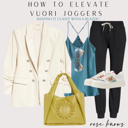 Style your joggers with a faux leather blazer and satin cami! 

#LTKtravel #LTKstyletip #LTKworkwear