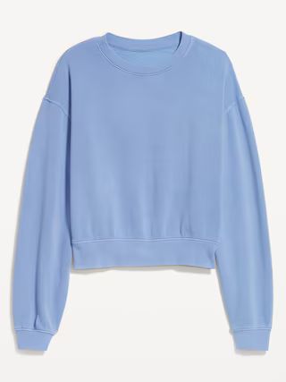 Relaxed Crew Neck Sweatshirt for Women | Old Navy (US)