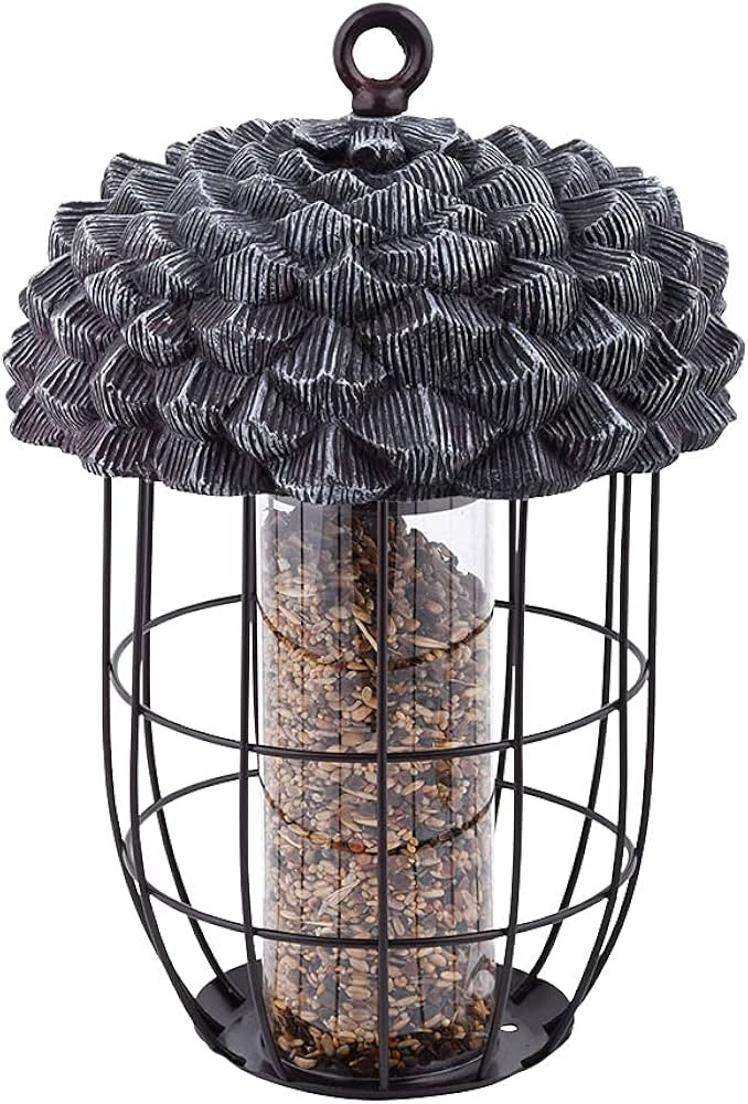 Esschert Design FB418 Acorn Silo Feeder, Black | Amazon (US)