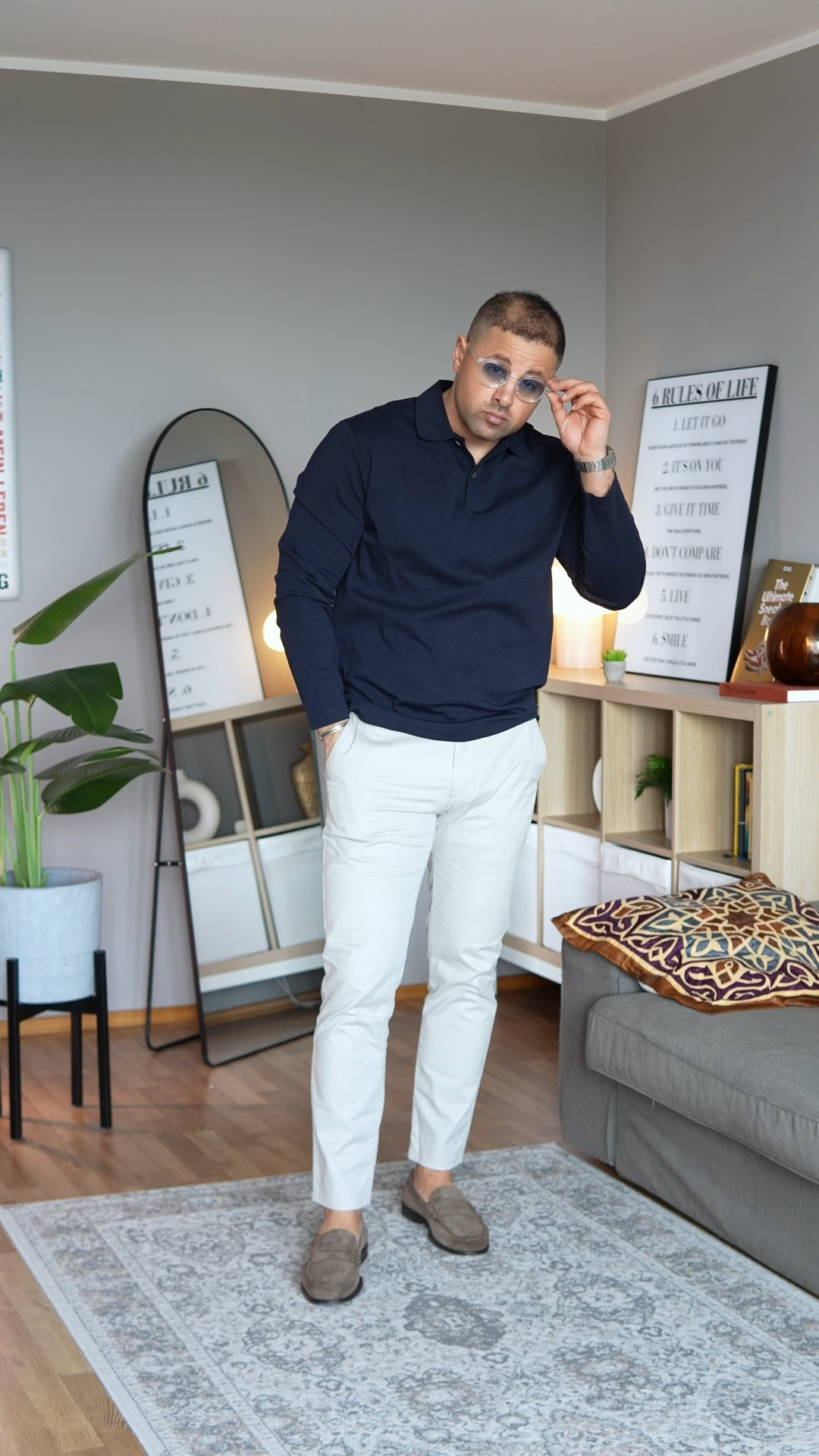 Lets get dressed - smart casual outfit idea for men over 30 ! 2026
Navy polo , beige slim pants , suede penny loafers & tissot prx!

#LTKgrwm #LTKMens #LTKootd