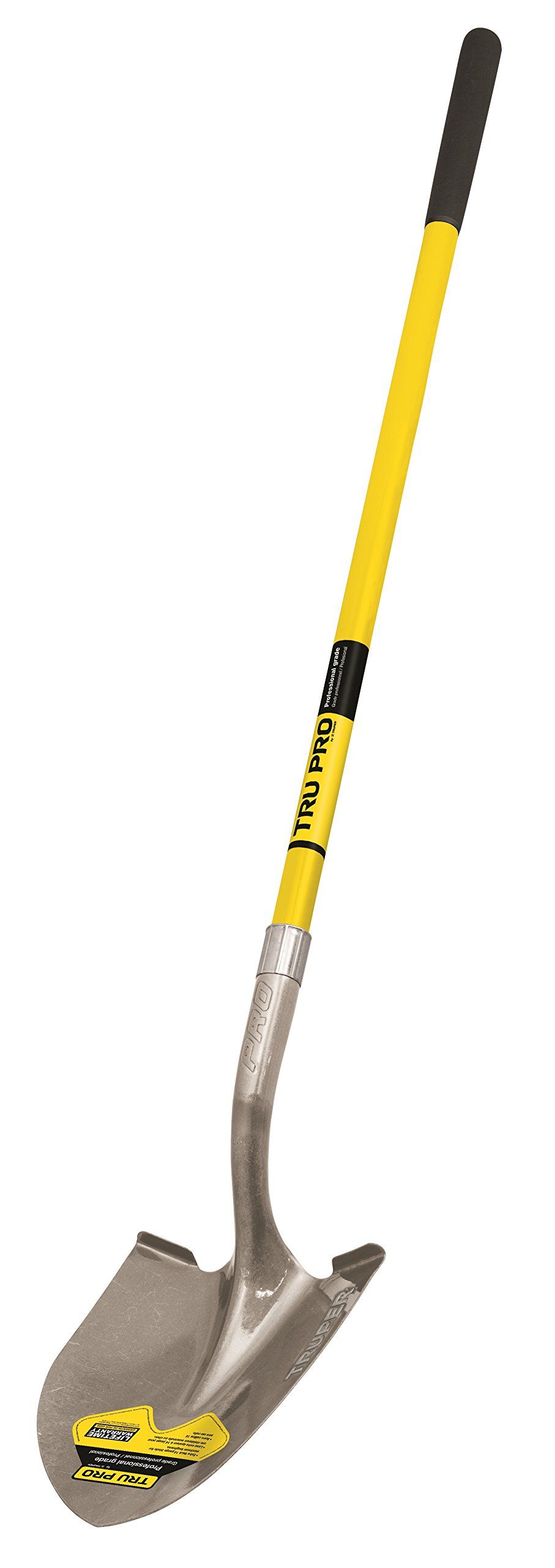 Truper 31198 Tru Pro Round Point Shovel, Fiberglass Handle, 10-Inch Grip, 48-Inch | Amazon (US)