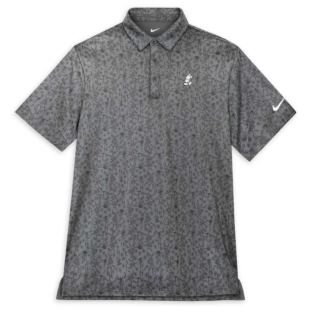 Mickey Mouse Tour Polo Shirt by Nike for Men – Gray POA Print | Disney Store