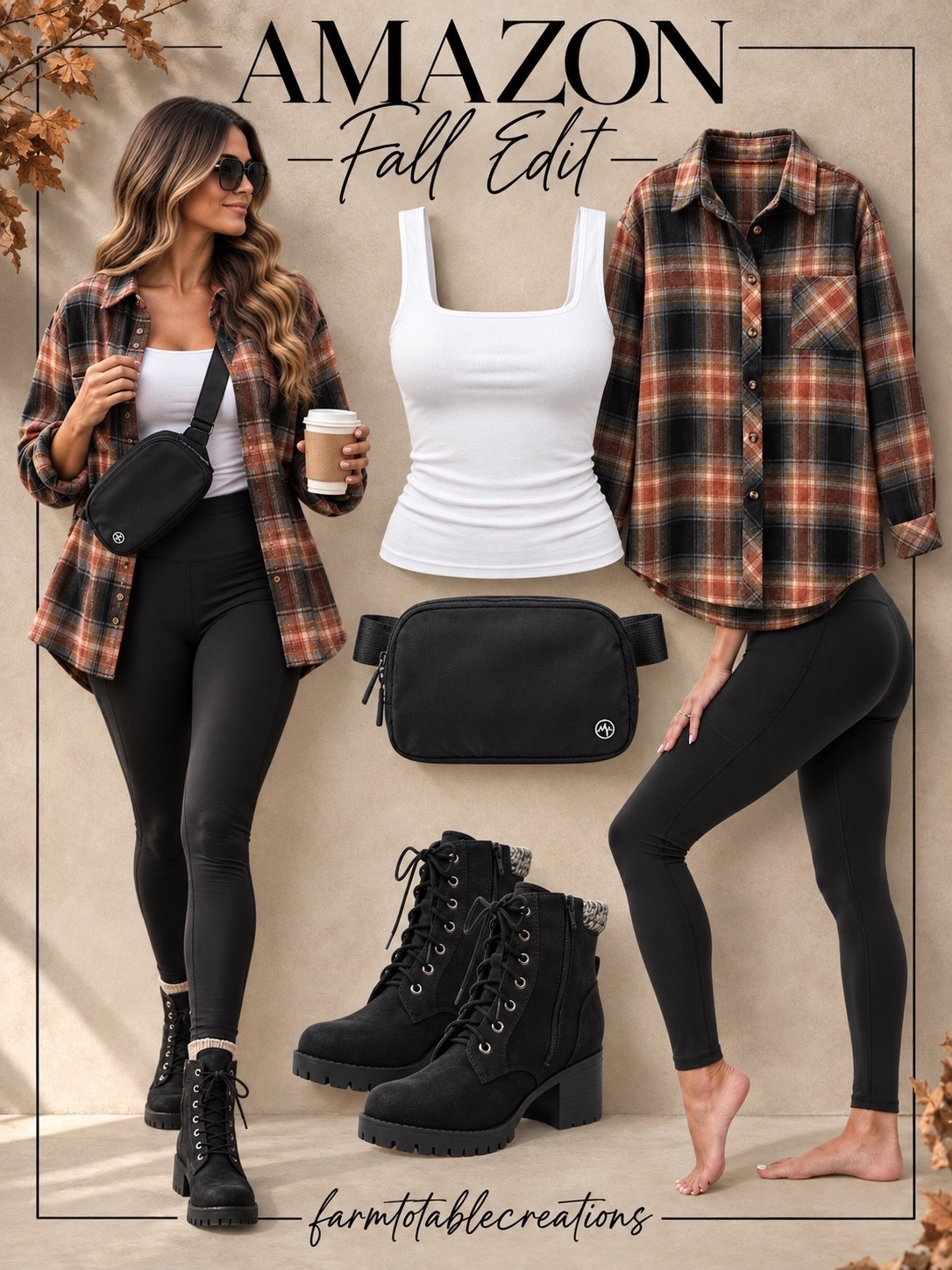 Fall Outfit You’ll Live In 🍂

Easy, comfy, and perfect for everyday fall! I love the layered plaid with classic black leggings, a simple white tank, crossbody bag, and chunky boots. Such an easy Amazon look to recreate for coffee runs, errands, or a cozy fall day.

#AmazonFashion #AmazonFallFashion #FallOutfit #FallStyle #CasualFallOutfit #ootd #ootn

#LTKootd #LTKmomlife #LTKgrwm