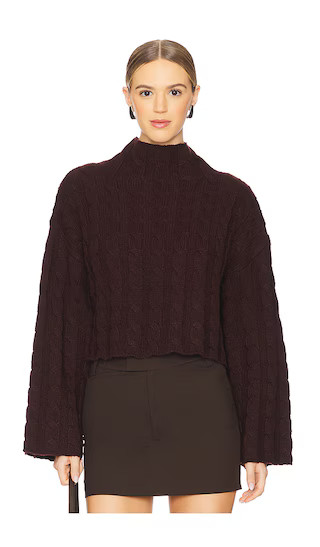 Sloan Sweater in Wine | Revolve Clothing (Global)