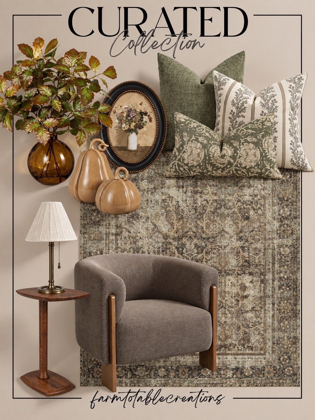 The Pieces That Pull A Room Together 🤎

A collected mix of warm textures, vintage-inspired patterns, rich wood tones, and cozy layers that instantly makes a space feel more finished. These are the little details that can completely transform a room for fall. 🍂

#FallHomeDecor #LivingRoomDecor #AccentChair #ThrowPillows #AreaRug #TableLamp #FallDecor #NeutralHomeDecor #VintageInspiredDecor #HomeDecorFinds

#LTKSaleAlert #LTKHome #LTKSeasonal