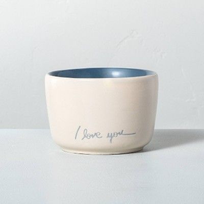 6.8oz Willow 'I Love You' Ceramic Candle Blue - Hearth & Hand™ with Magnolia | Target