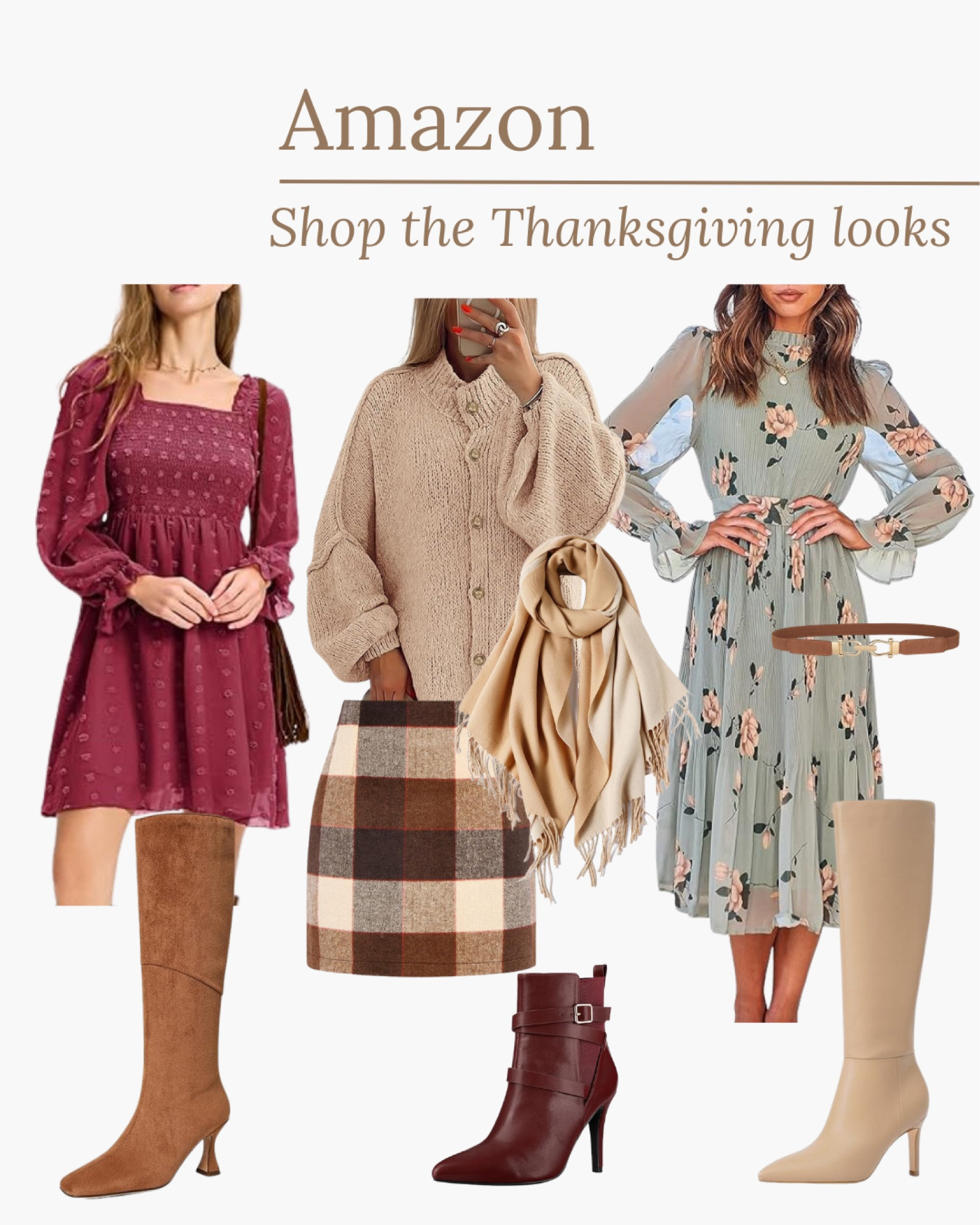 Amazon Shop the Thanksgiving looks

#thanksgivingoutfit #holidaystyle #fallfashion #amazonfashion 

#LTKHoliday #LTKSeasonal #LTKStyleTip
