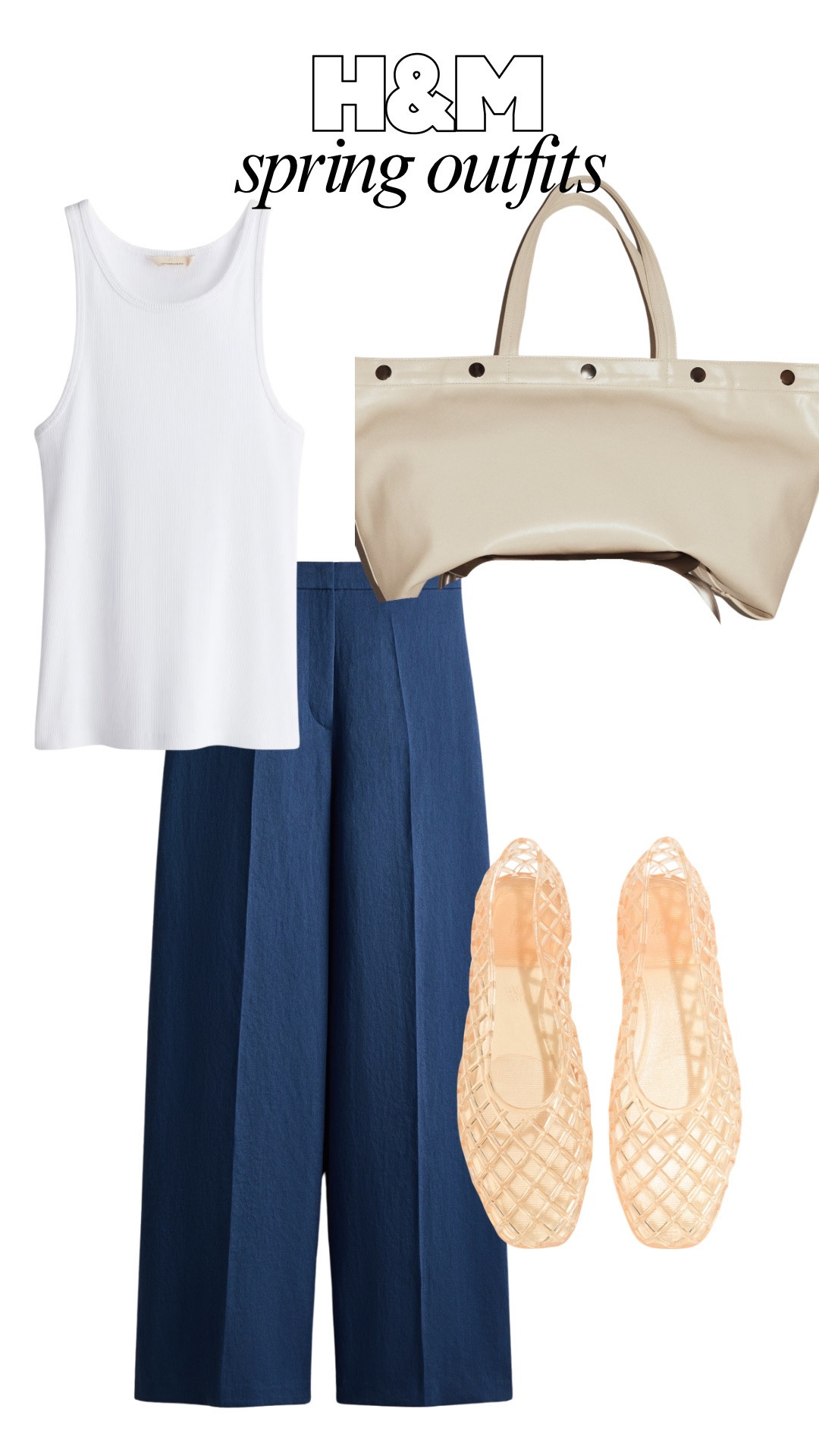 Spring outfit, spring ootd, flats, tank top, H&M

#LTKootd