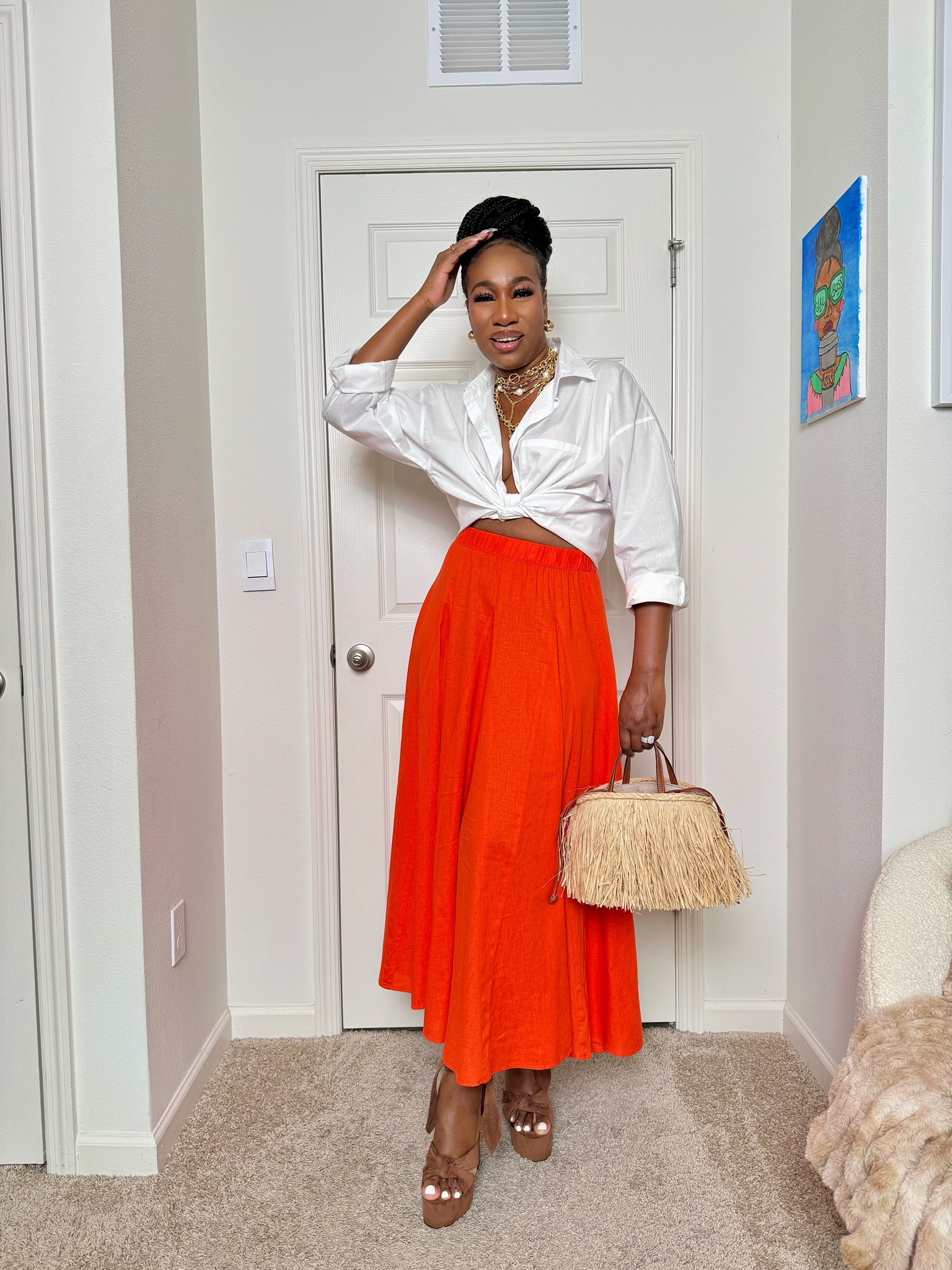 Summer Style…
Obsessed with this maxi skirt and white shirt from Target. 
Wearing a small skirt & medium top! 


#LTKFindsUnder50 #LTKSummerSales #LTKStyleTip