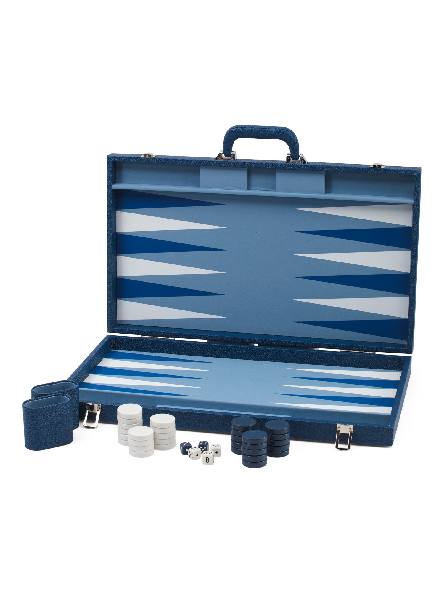 Onyx Backgammon Set With Faux Leather Case | TJ Maxx