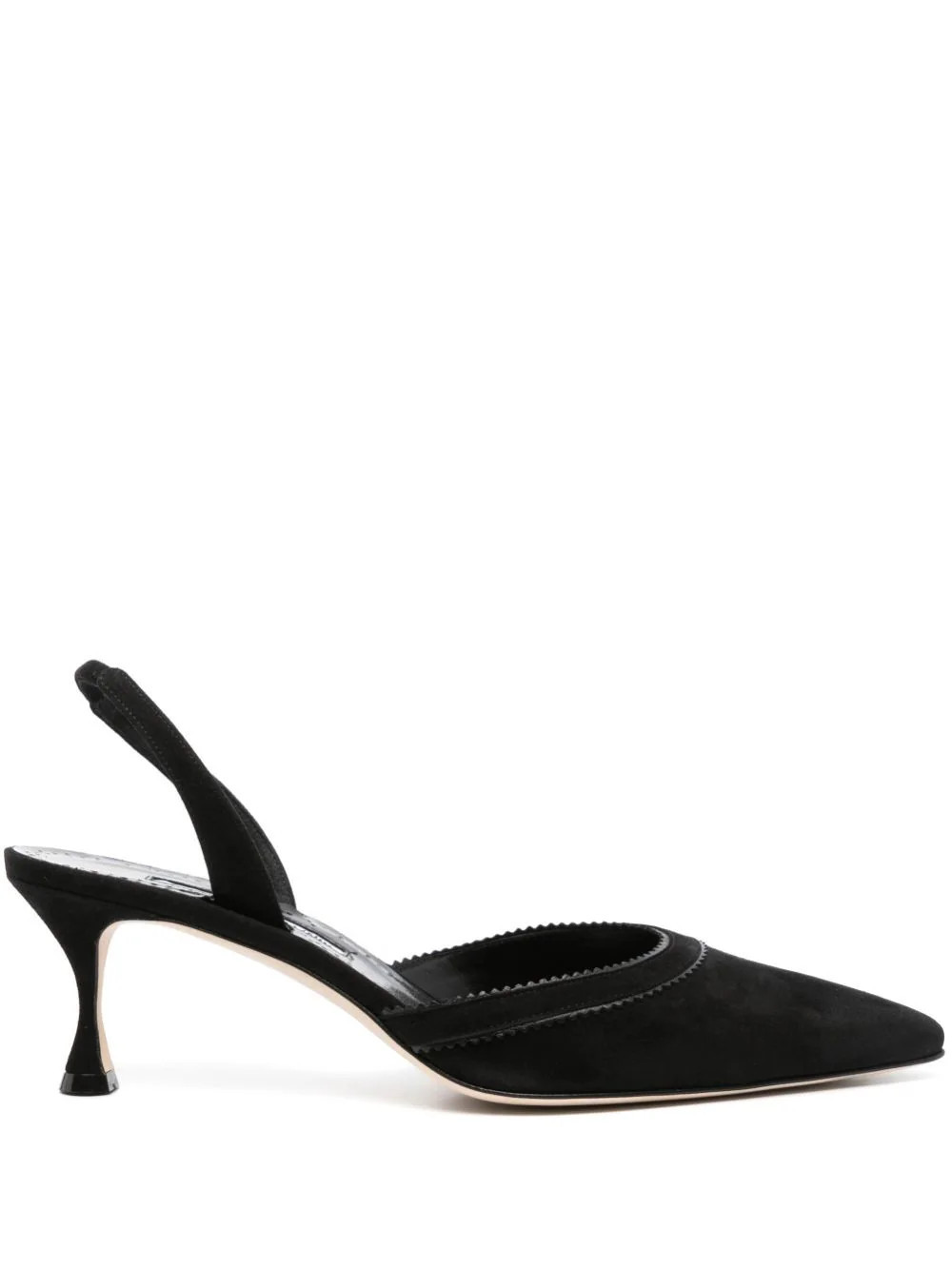 Manolo Blahnik 50mm Brontiasli slingback pumps - Black | Farfetch Global