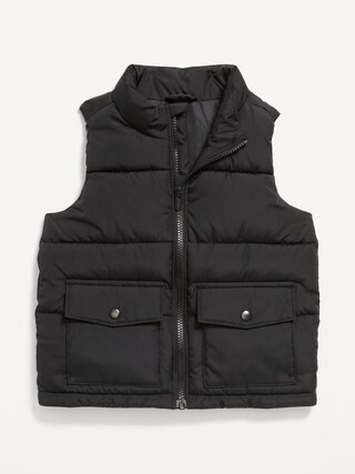 Water-Resistant Quilted Utility Puffer Vest for Toddler | Old Navy (CA)