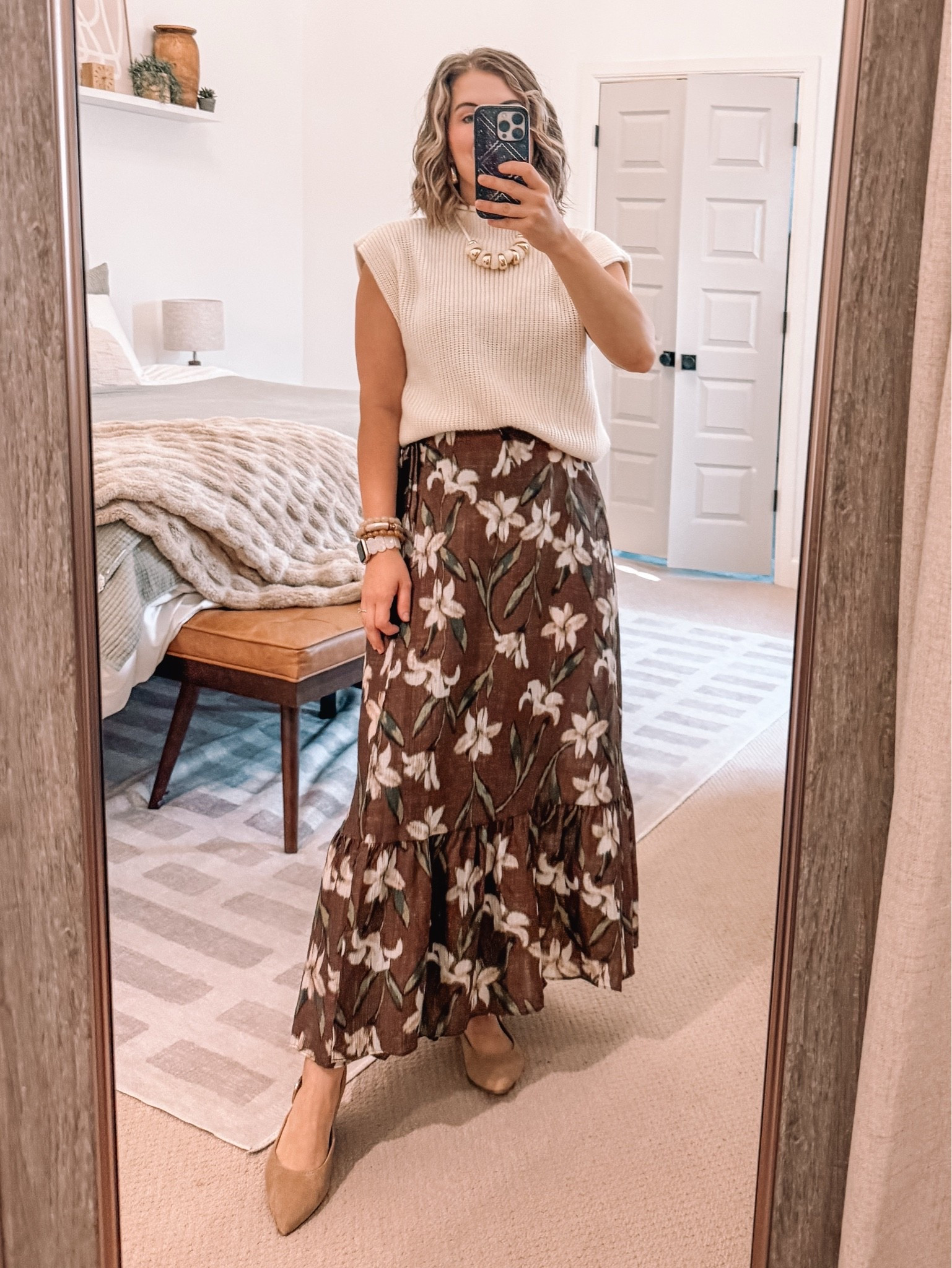 Today’s church outfit! Target skirt on sale for $22!

#LTKootd