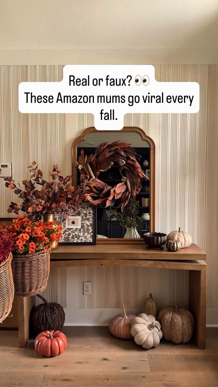 🍂 Comment MUMS and I’ll send you the link! 🤎

The easiest porch upgrade for fall! 🌼 These UV-resistant faux mums from Amazon look so real, people always ask if they’re the real thing. No watering, no wilting—just beautiful color all season long.

They sold out last fall, and I have a feeling they’re going to disappear again once everyone starts decorating. If they’re on your wishlist, I’d grab them early. 🍂✨

Real or faux? What do you think? 👇