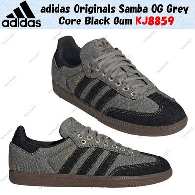 adidas Originals Samba OG Grey Core Black Gum KJ8859 Men's Size | eBay US
