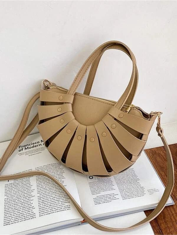 Minimalist Straw Design Satchel Bag | SHEIN