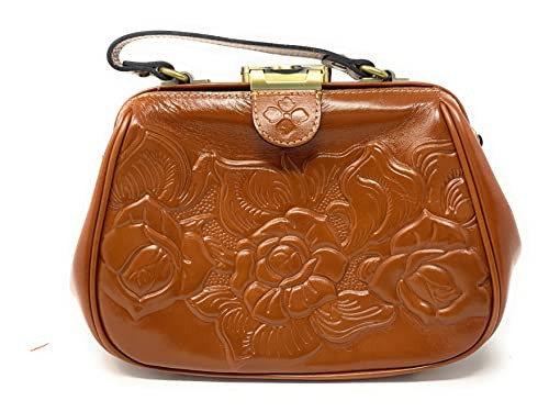 PATRICIA NASH WOMEN'S TOOLED COLLECTION GRACCHI SATCHEL FLORENCE LEATHER HANDBAG PURSE | Amazon (US)