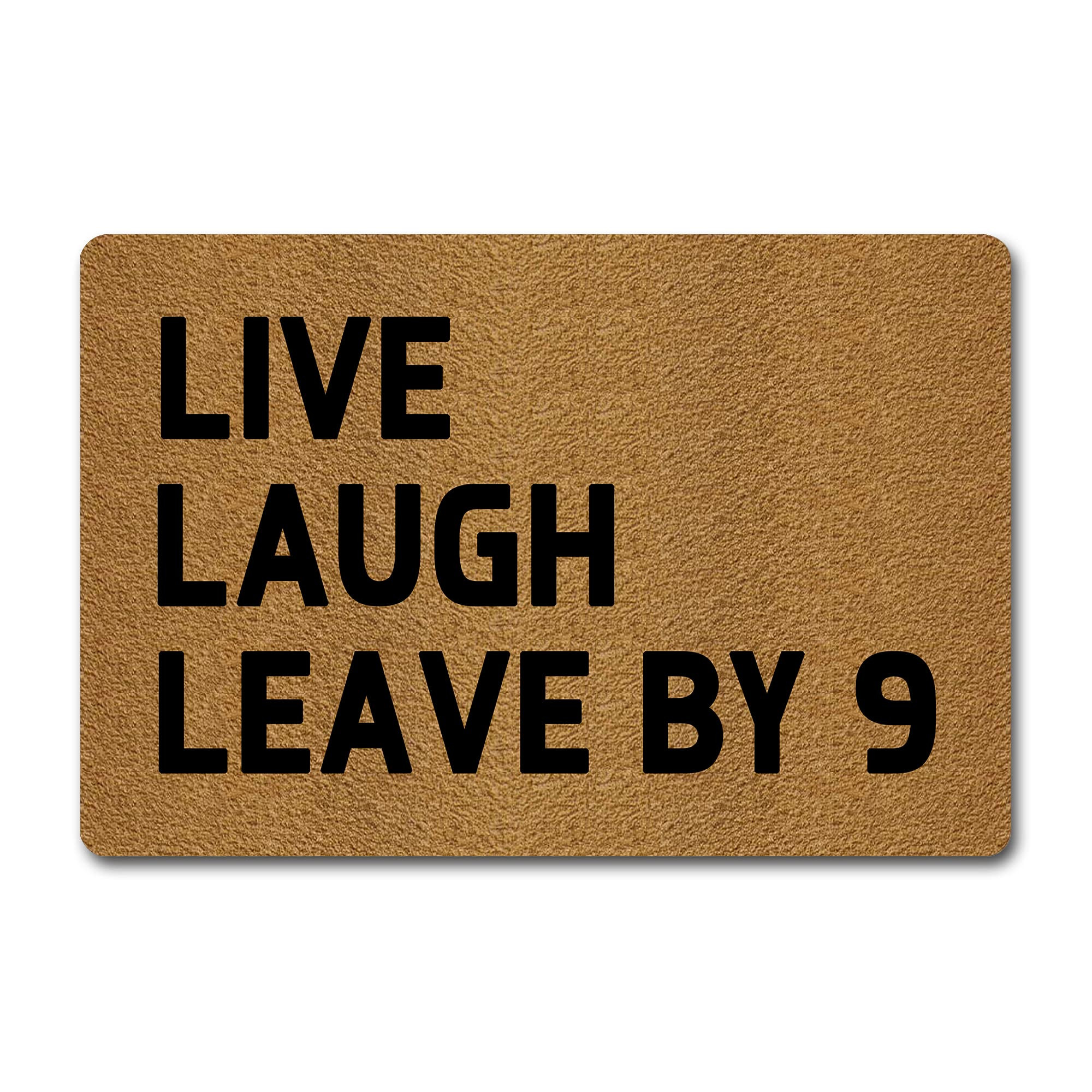 Funny Welcome Doormat (23.6 x 15.7 inch) Non-Slip Gift Mat for Home Decor Entrance Rugs (Live Lau... | Amazon (US)