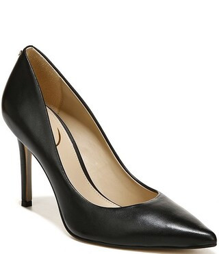 Hazel Leather Pointed Toe Stiletto Pumps | Dillard's