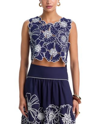 FARM Rio Split Back Cropped Top | Bloomingdale's FARM Rio | Bloomingdale's (AU)