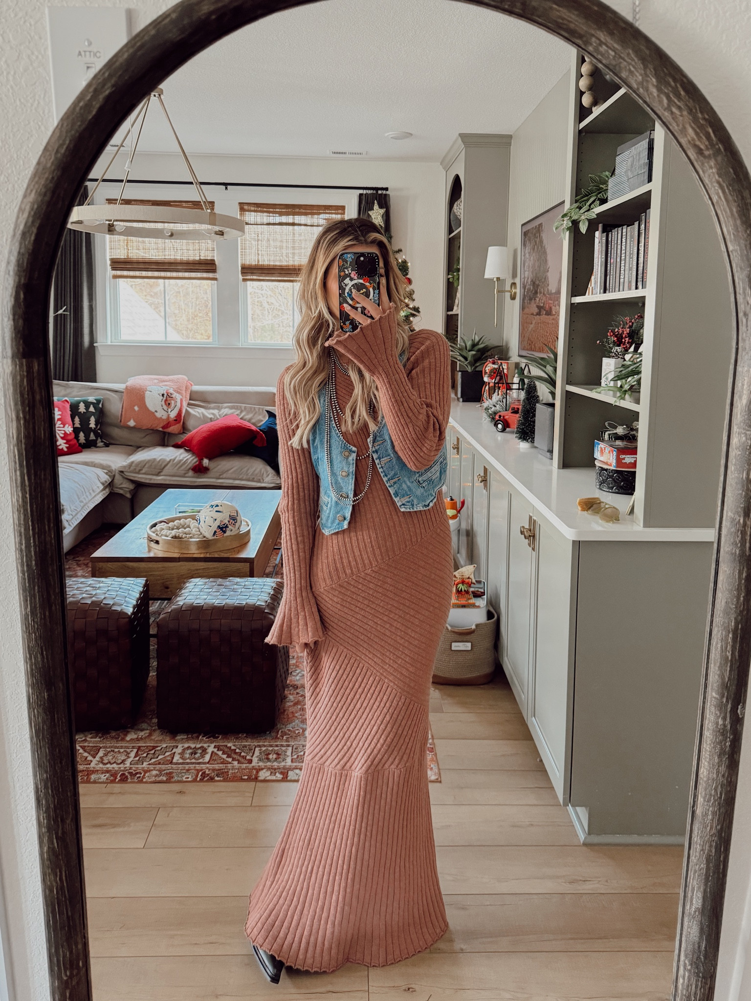 Vest- old from Free People
Dress- Bohme
Boots- old Steve Madden 
Jewelry Goldie Lew 
Hat- old from a boutique in Nashville

#LTKStyleTip #LTKHoliday #LTKShoeCrush