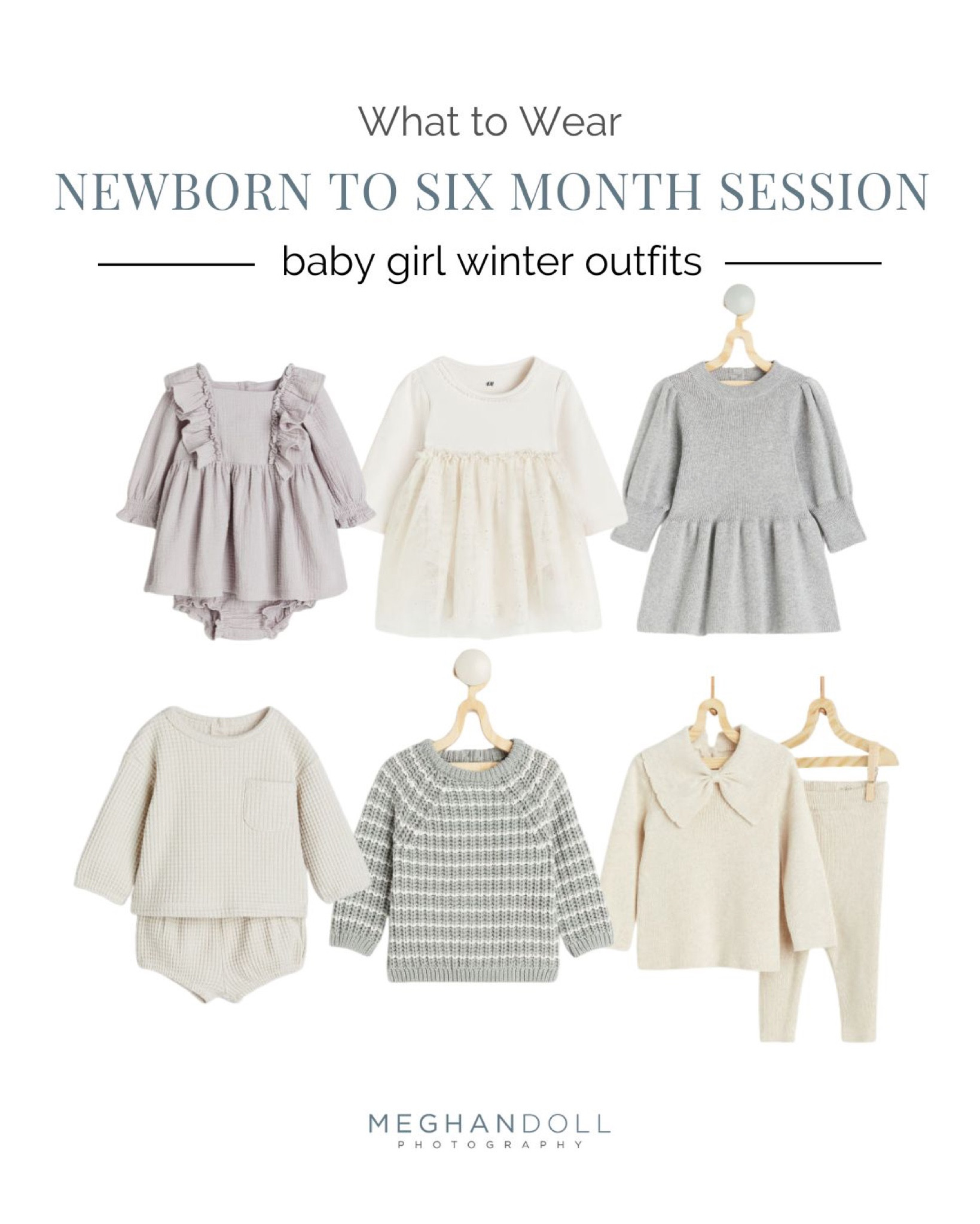 Capturing the innocence and charm of your little one during the winter season is a joyous endeavor! Here's a curated wardrobe guide to ensure your baby girl is snug, stylish, and oh-so-adorable for her photo session.

Embrace timeless charm with soft, knitted sets in muted pastel hues like blush pink, ivory, gray, or powder purple. These cozy ensembles exude warmth and add a touch of vintage elegance to your baby's portraits.

#LTKfindsunder50 #LTKbaby #LTKSeasonal