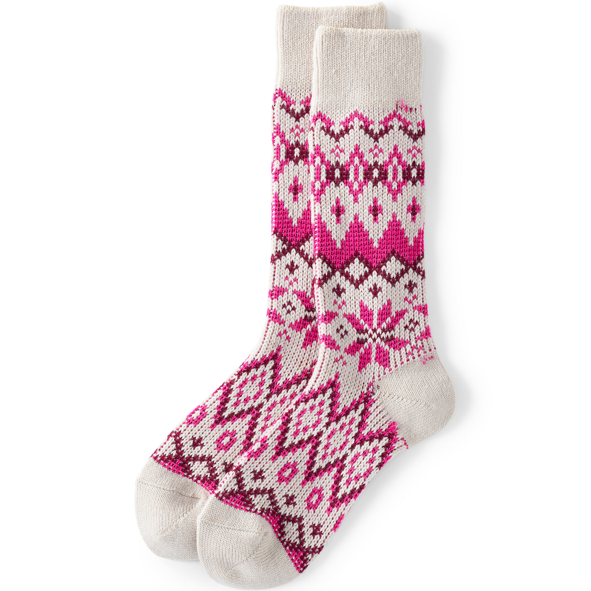 Women's Wool Blend Boot Socks | Lands' End (US)