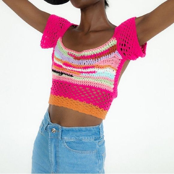 NWT TACH Donna crochet top | Poshmark