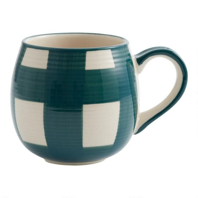 Plaid Hand Painted Mug | World Market