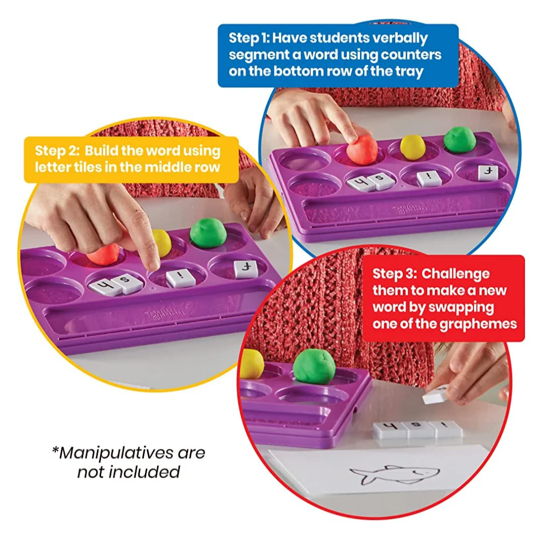 hand2mind Little Minds at Work Sound Segmenting Trays by Tara West, Phonemic Awareness, Science o... | Amazon (US)