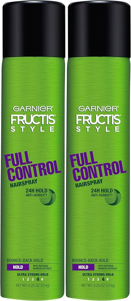 Garnier Fructis Style Full Control Hairspray, All Hair Types, 8.25 oz. (Packaging May Vary), 2 Co... | Amazon (US)