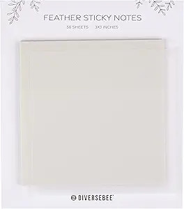 DiverseBee 50 Sheets Pastel Transparent Sticky Notes, 3x3” Clear Sticky Tabs, Translucent Page ... | Amazon (US)