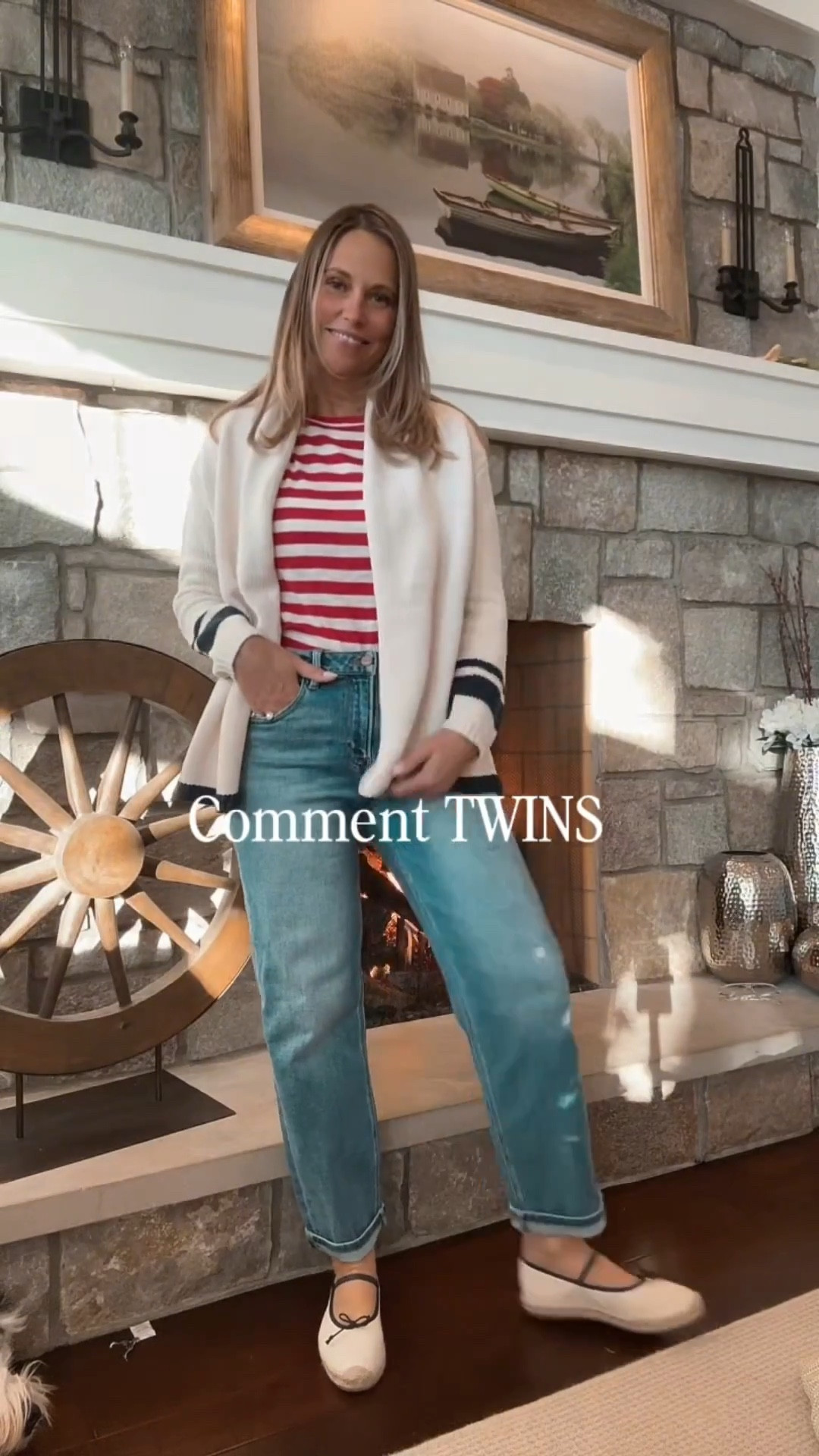 Can you believe these comfortable jeans from social threads are under $100? These are high quality denim pants and at an affordable price! We are constantly reaching for them to create simple outfits like the one in this video!

#LTKMidsize #LTKSeasonal #LTKOver40