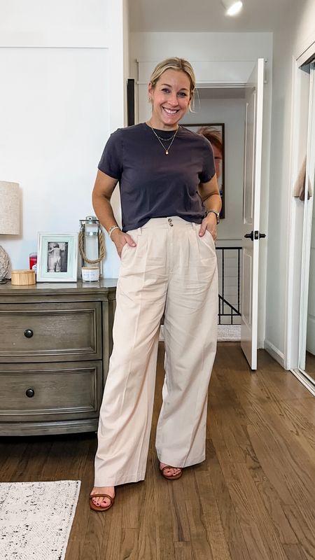Some great staples for your capsule wardrobe. Small tee (I have in 3 colors) and size down 1 in the trousers. Perfect for warmer weather  

#LTKFindsUnder50 #LTKMidsize #LTKStyleTip