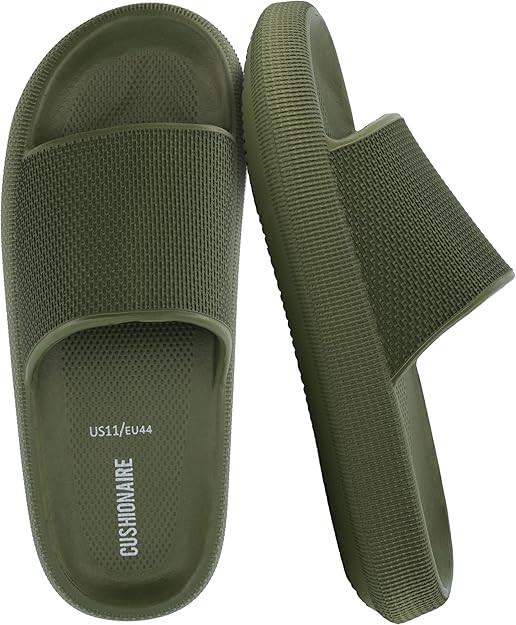 CUSHIONAIRE Feather EVA Mens Sandals – Slip On Recovery Slides, Lightweight Water Shoes for Men | Amazon (US)