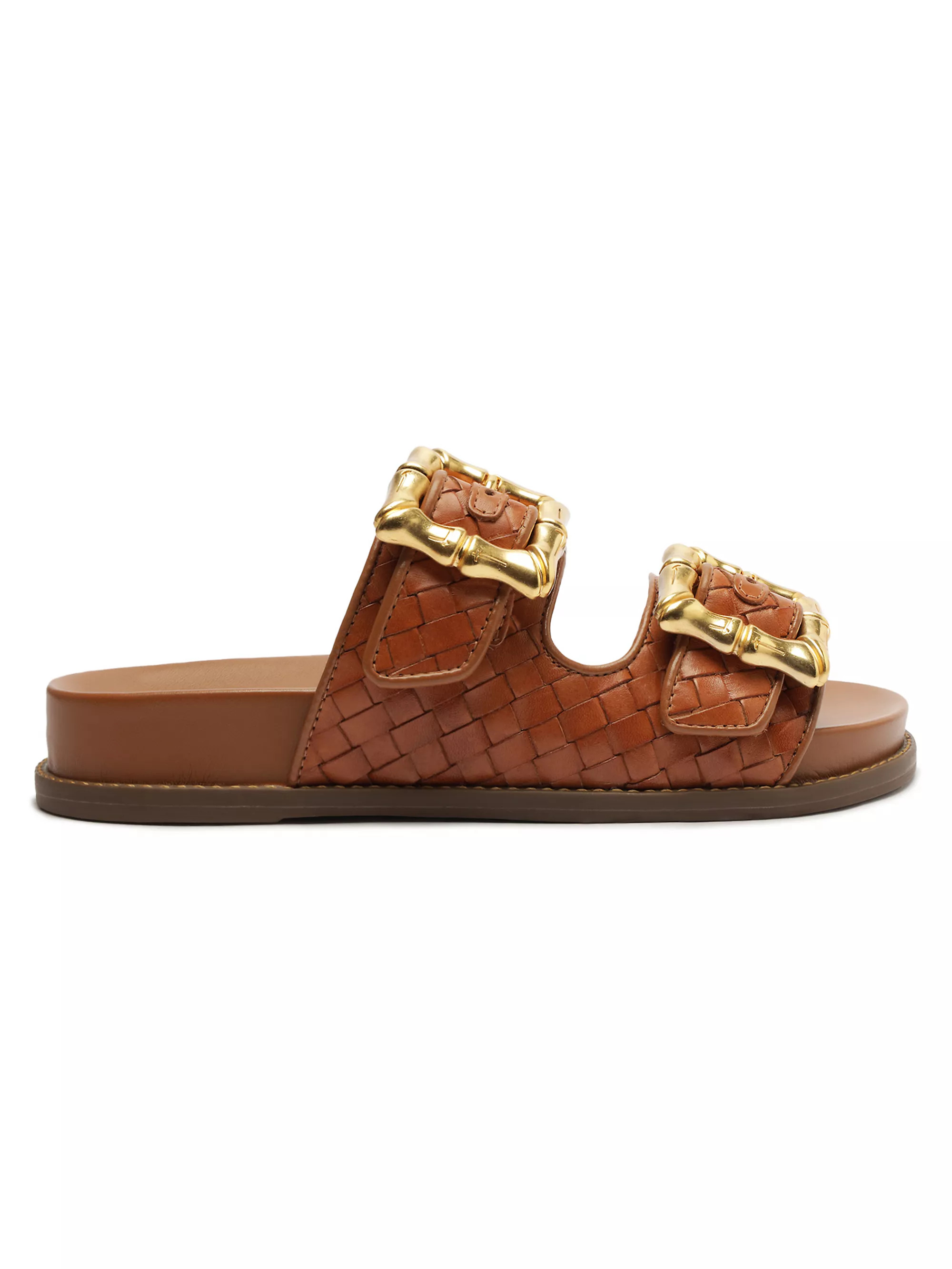 Enola Woven Leather Sandals | Saks Fifth Avenue