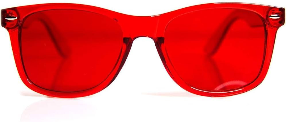 GloFX Red Color Therapy Glasses Glasses - Supports Feelings of Strength Power and Confidence | Amazon (US)