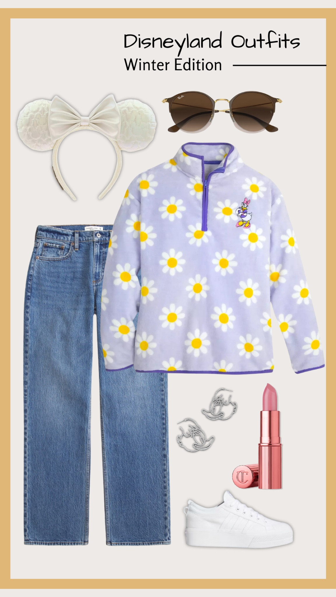 Cozy meets cute! 🌸 This Daisy Duck fleece pullover is perfect for a magical day at Disney. Paired with classic jeans for ultimate mom-on-the-go comfort. ✨ Shop the look on my LTK! #DisneyStyle #MomLifeMadeMagical

#LTKFamily #LTKTravel