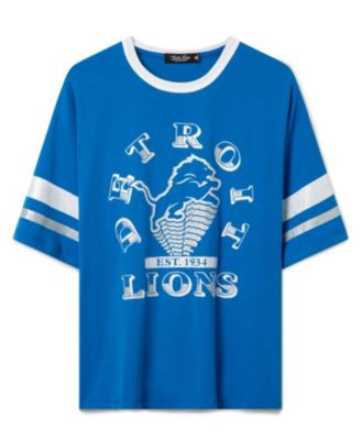 Junk Food Clothing Women's Detroit Lions Glitter Boxy Ringer | Bloomingdale's (US)