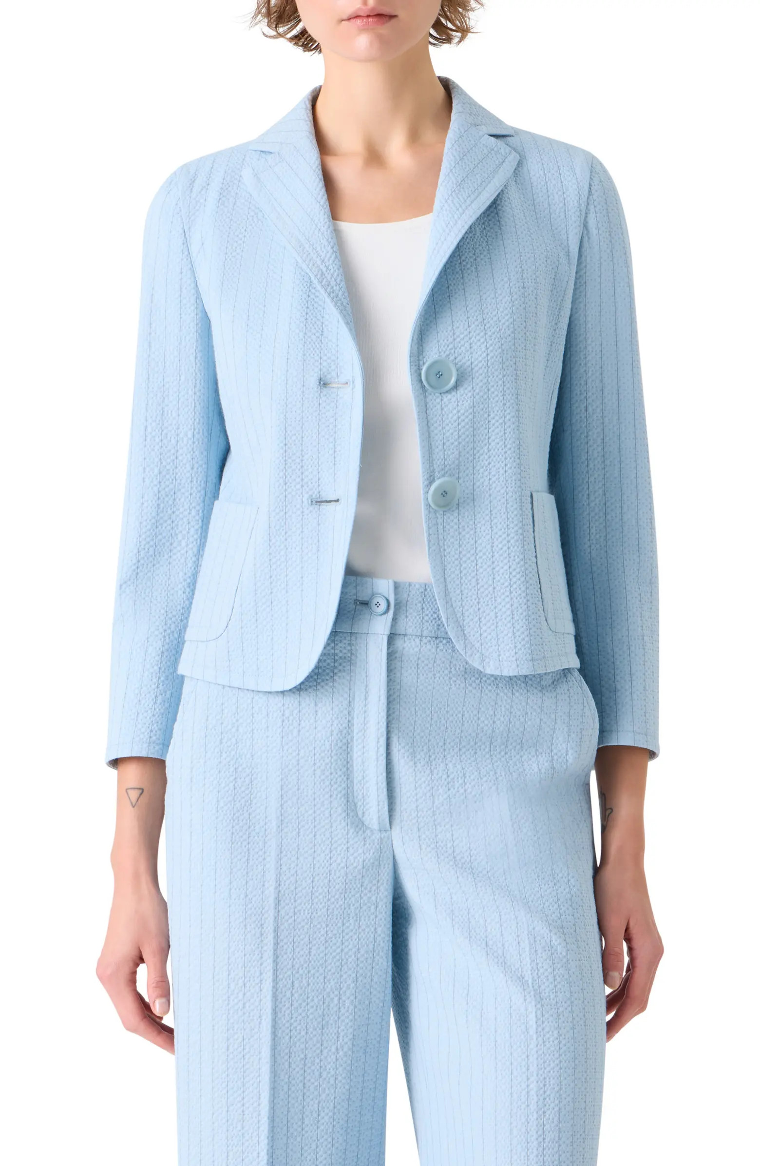 Stripe Cotton Stretch Seersucker Jacket | Nordstrom