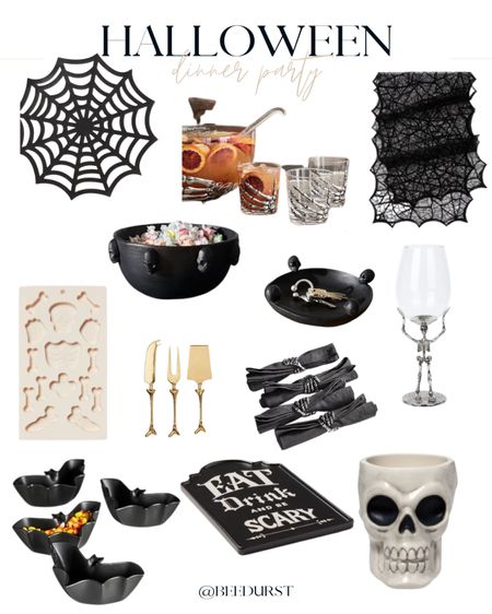 Skeleton wine glasses and Halloween serving trays and bowls for all the entertainers hosting Halloween parties and hocus pocus viewing parties, Halloween ice try, Halloween party decor 

#LTKfamily #LTKunder50 #LTKHalloween