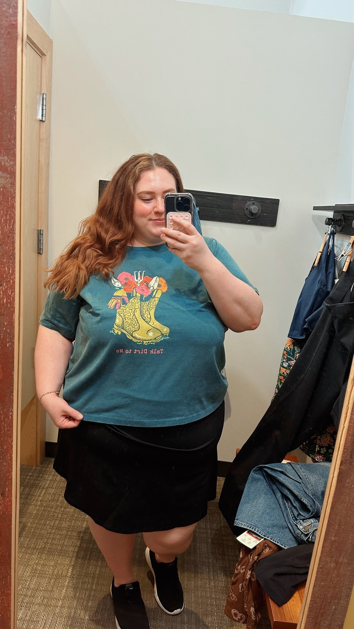 I love this tshirt, and plus size active skort. Plus size up to 4X. ￼

#LTKPlusSize #LTKMidsize