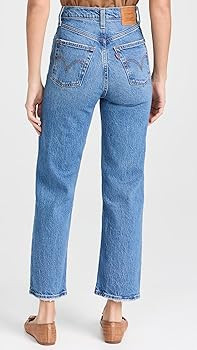 Levi's Women's Premium Ribcage Straight Ankle Jeans | Amazon (US)